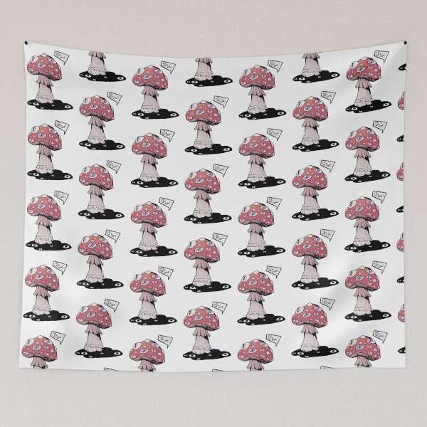 Item preview, Poisonous pink mushroom with purple eyes designed and sold by MalkyTea.