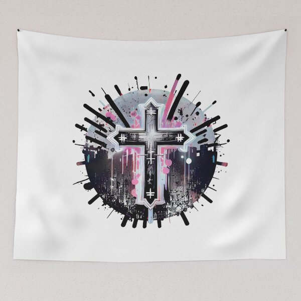 Item preview, Graffiti Gothic Cross designed and sold by ShadowAndSlate.