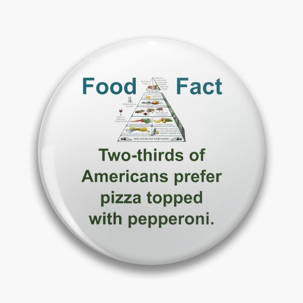 Item preview, Two Thirds Of Americans Prefer Pizza - Food Fact designed and sold by CrankyOldDude.