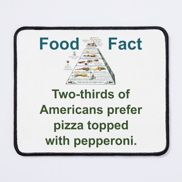 Item preview, Two Thirds Of Americans Prefer Pizza - Food Fact designed and sold by CrankyOldDude.