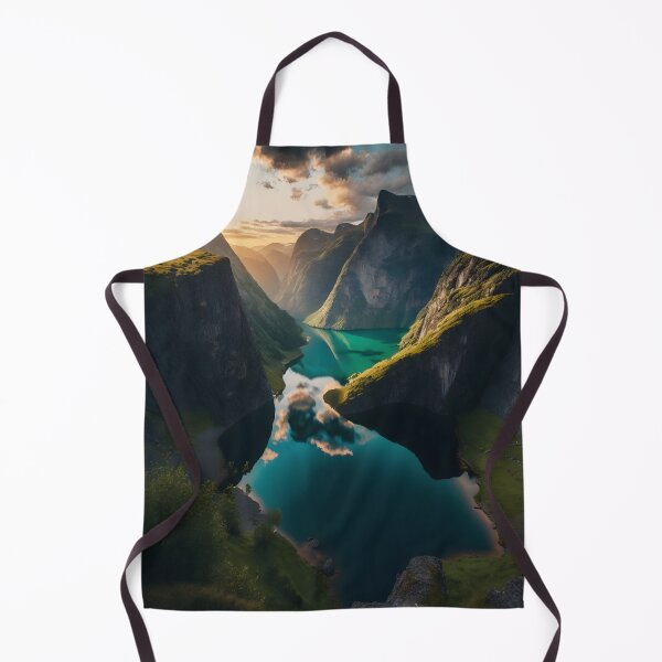 Item preview, Norway Landscape portrait designed and sold by ArtsByAesthetic.