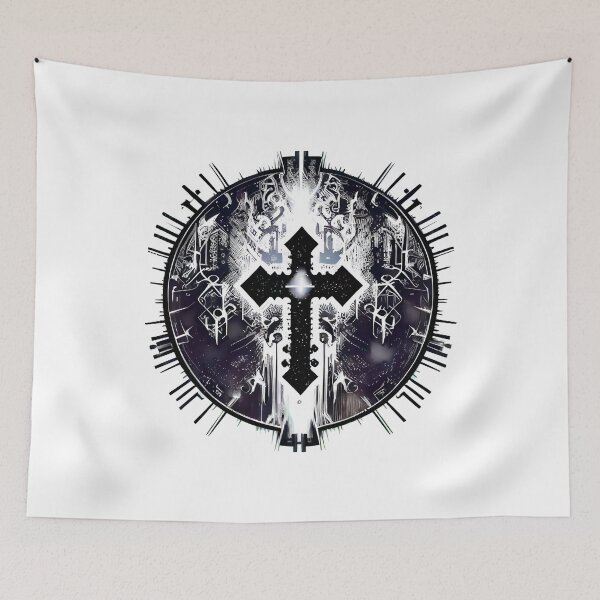 Item preview, Black Ink Gothic Cross designed and sold by ShadowAndSlate.