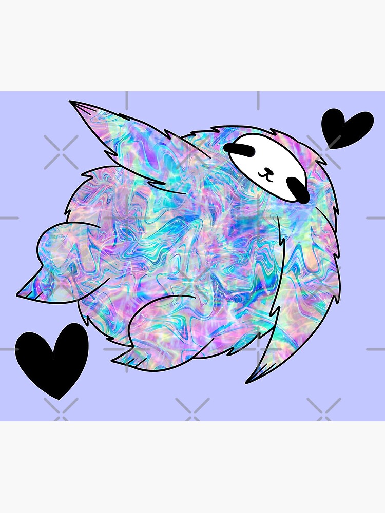 "Fat Sloth in Love Pastel Grunge" Poster by SaradaBoru | Redbubble