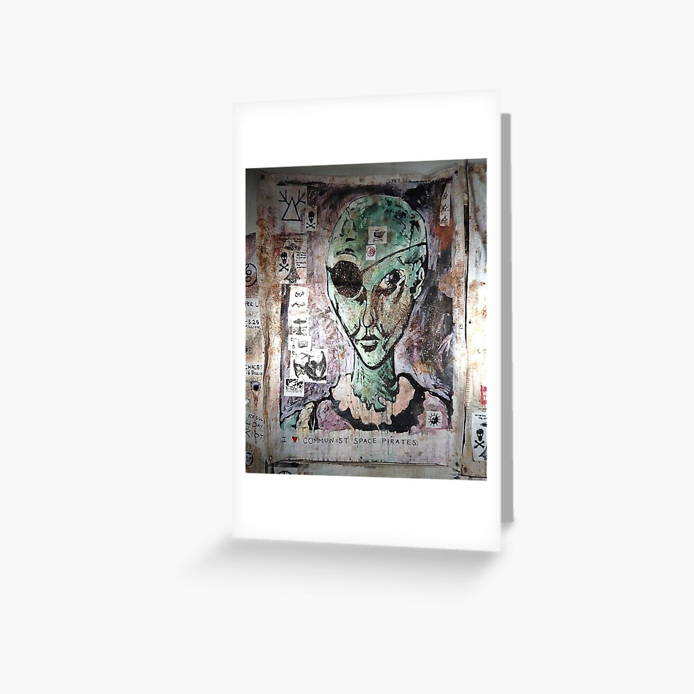 I Love Communist Space Pirates Greeting Card