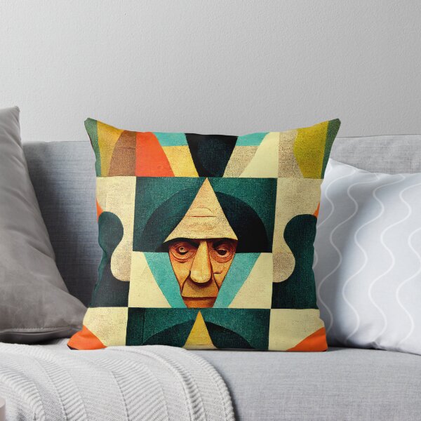 Item preview, Patrón de colores en colores retro con cara. designed and sold by HappyTrippy.