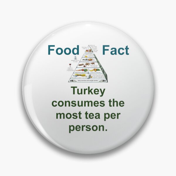 Item preview, Turkey Consumes The Most Tea Per Person - Food Fact designed and sold by CrankyOldDude.