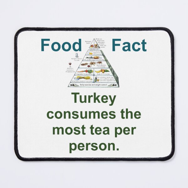 Item preview, Turkey Consumes The Most Tea Per Person - Food Fact designed and sold by CrankyOldDude.