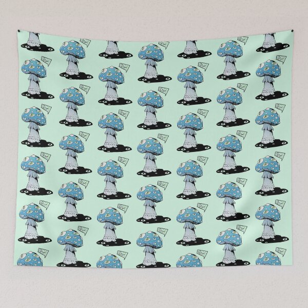 Item preview, Poisonous acid neon blue mushroom with green eyes designed and sold by MalkyTea.