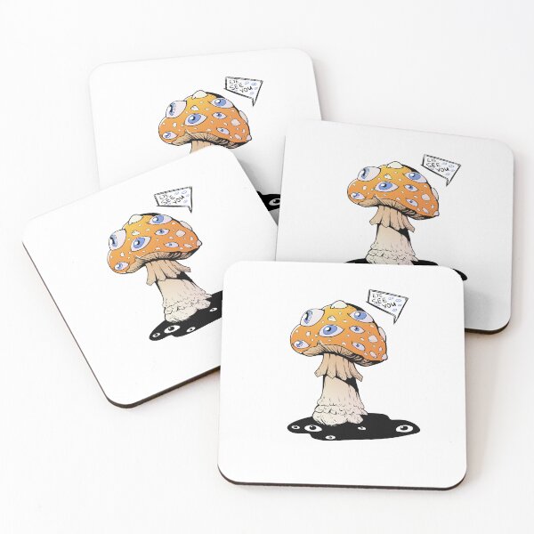 Item preview, Poisonous acid neon yellow mushroom with blue eyes designed and sold by MalkyTea.