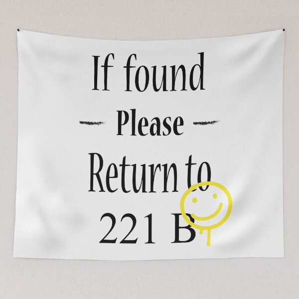 Item preview, If found 221B designed and sold by purple-xanax.