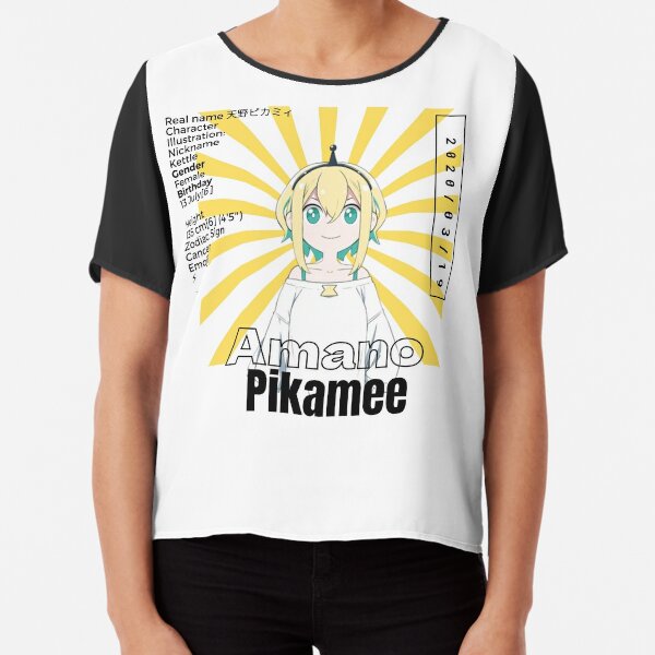 Pikamee T-Shirt Men & Women, Pikarmy Unisex T-Shirt, VTuber, Ohao!,  Otsupika!