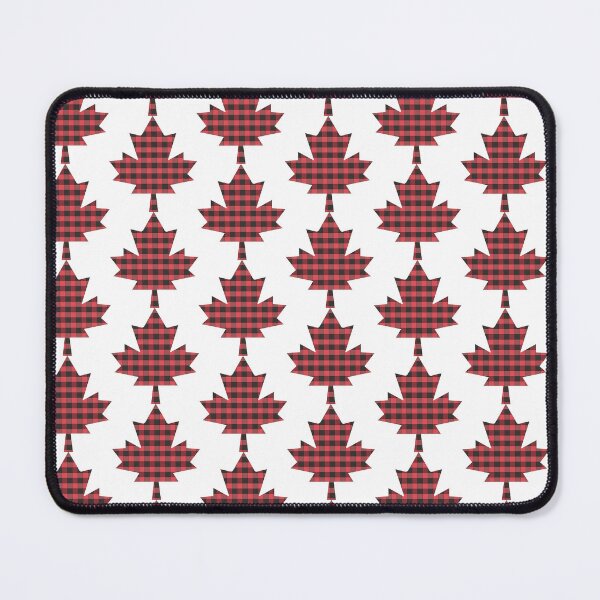 Item preview, Buffalo Check Red and Black Plaid Lumberjack Canadian Style Maple Leaf designed and sold by Eshat Zaman Munna(Your account ID is: 5776717).