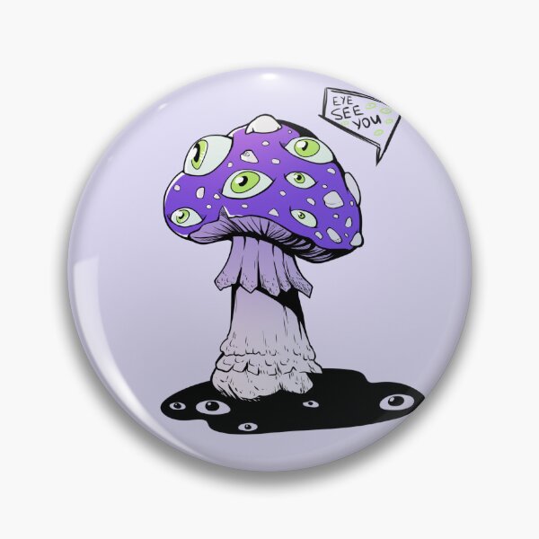 Item preview, Poisonous acid neon purple mushroom with green eyes designed and sold by MalkyTea.