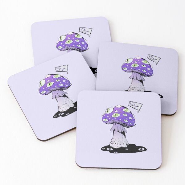 Item preview, Poisonous acid neon purple mushroom with green eyes designed and sold by MalkyTea.