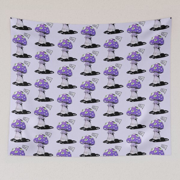 Item preview, Poisonous acid neon purple mushroom with green eyes designed and sold by MalkyTea.