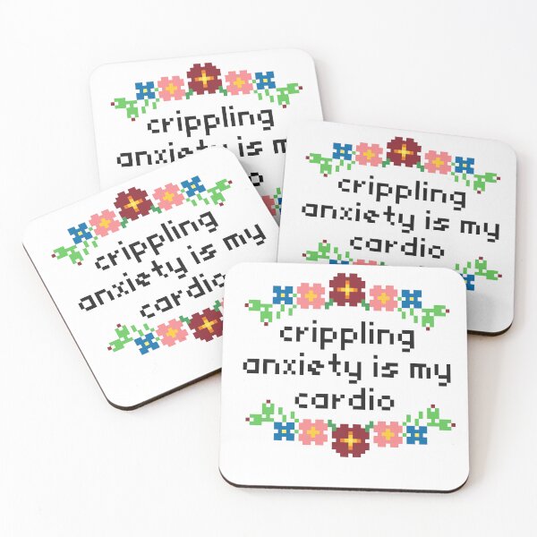 Item preview, Crippling anxiety is my cardio designed and sold by MadebyPixels.