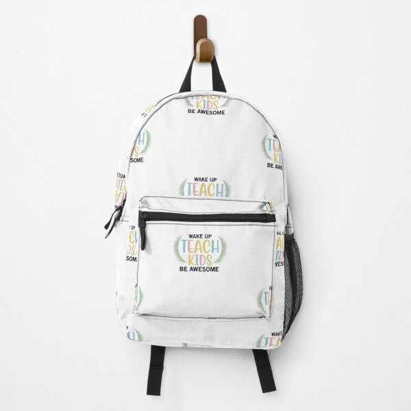 Item preview, WAKE UP TEACH KIDS BE AWESOME designed and sold by SticerOcean.