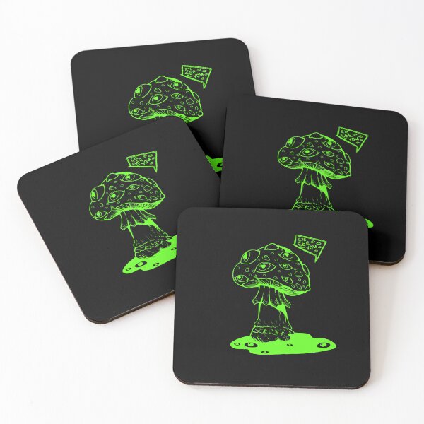 Item preview, Poisonous acid neon green mushroom with eyes designed and sold by MalkyTea.