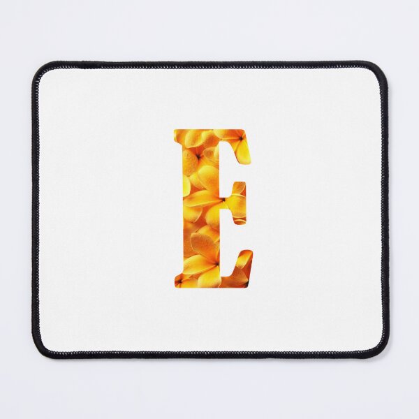 Item preview, E Botanical Monogram. Detailed YELLOW Flowers Drawing Sticker designed and sold by Cici-Chan.