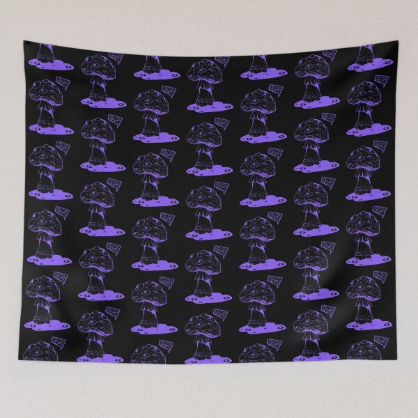 Item preview, Poisonous acid neon purple mushroom with eyes designed and sold by MalkyTea.