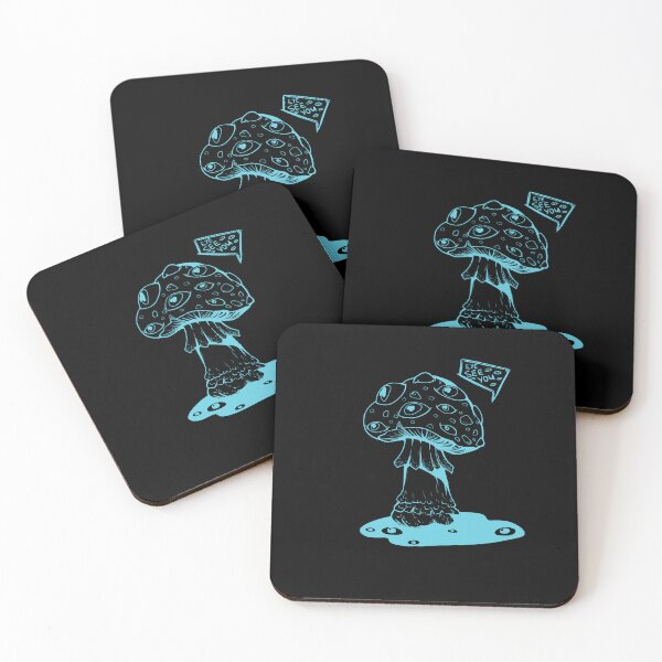 Item preview, Poisonous acid neon blue mushroom with eyes designed and sold by MalkyTea.