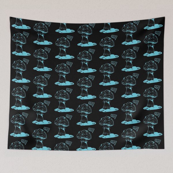 Item preview, Poisonous acid neon blue mushroom with eyes designed and sold by MalkyTea.