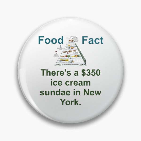 Item preview, There Is A 350 Dollar Ice Cream Sundae  - Food Fact designed and sold by CrankyOldDude.