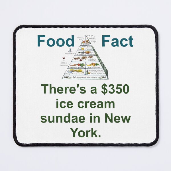 Item preview, There Is A 350 Dollar Ice Cream Sundae  - Food Fact designed and sold by CrankyOldDude.