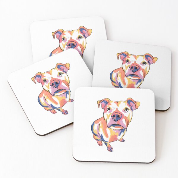 Artikelvorschau, Bunte Pitbull-Pittie-Skizze entworfen und verkauft von RosePaperParty.