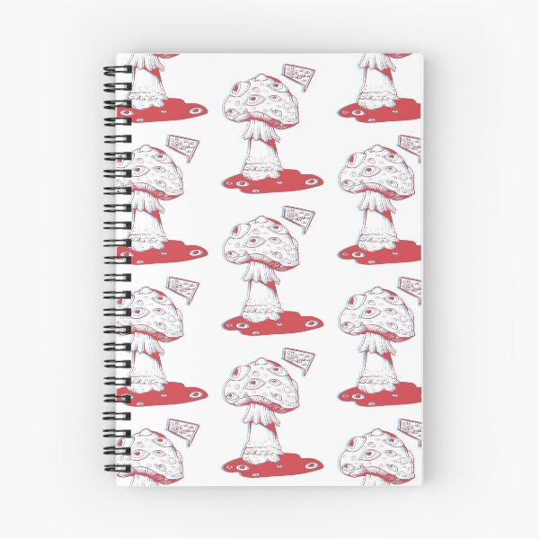 Item preview, Poisonous acid neon red and blue mushroom with eyes designed and sold by MalkyTea.