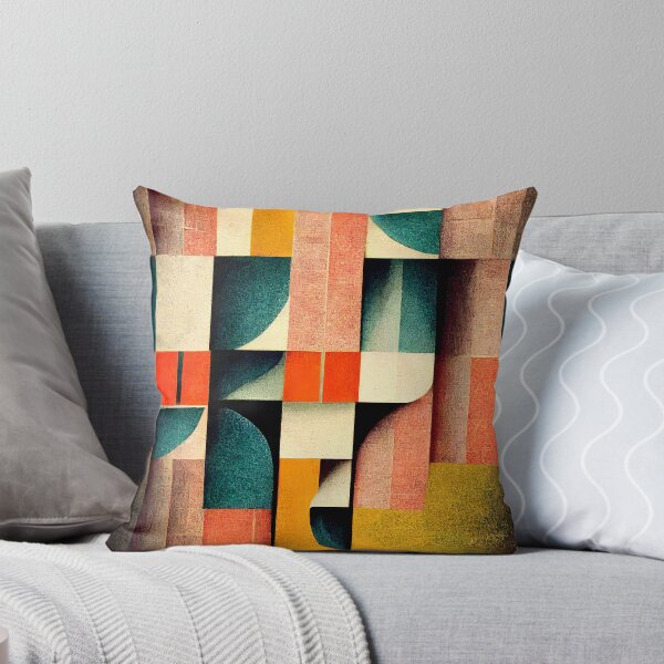 Item preview, Vintage colorful pattern in retro colors geometric shapes designed and sold by HappyTrippy.
