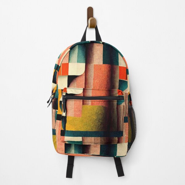 Item preview, Vintage colorful pattern in retro colors geometric shapes designed and sold by HappyTrippy.