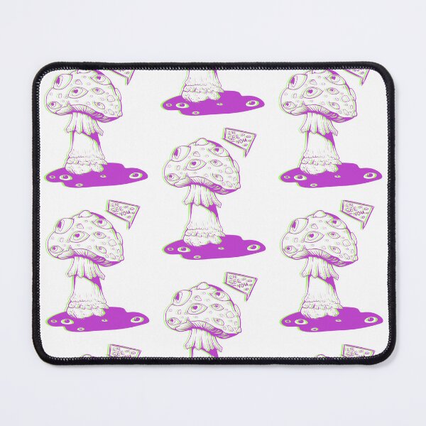 Item preview, Poisonous acid neon pink and green mushroom with eyes designed and sold by MalkyTea.