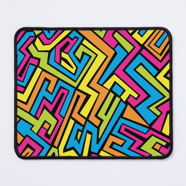 Item preview, Colorful Neon Graffiti Street Art Pattern designed and sold by idovedesign.