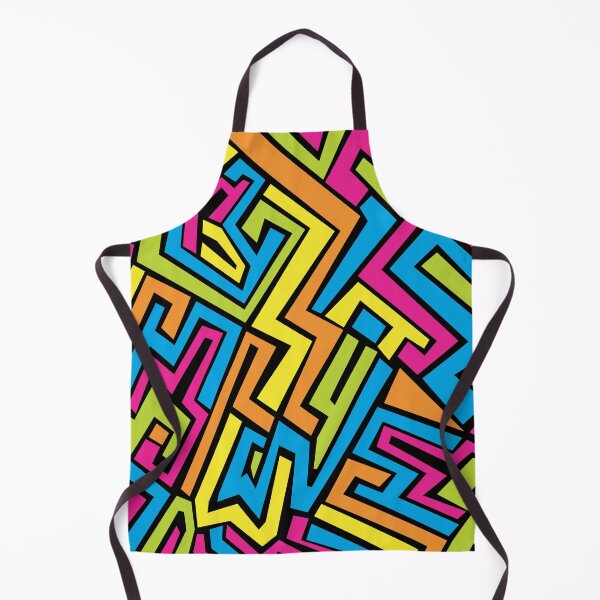 Item preview, Colorful Neon Graffiti Street Art Pattern designed and sold by idovedesign.