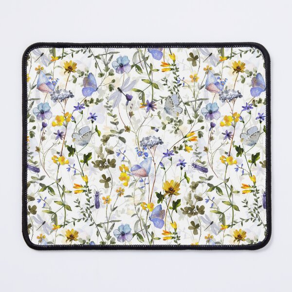 Item preview, Blue Butterflies And Wildflower  Summer Meadow designed and sold by UtArt.