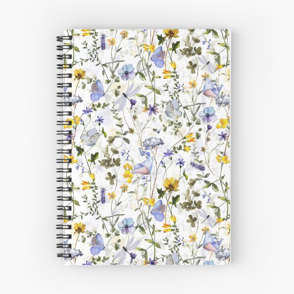 Item preview, Blue Butterflies And Wildflower  Summer Meadow designed and sold by UtArt.