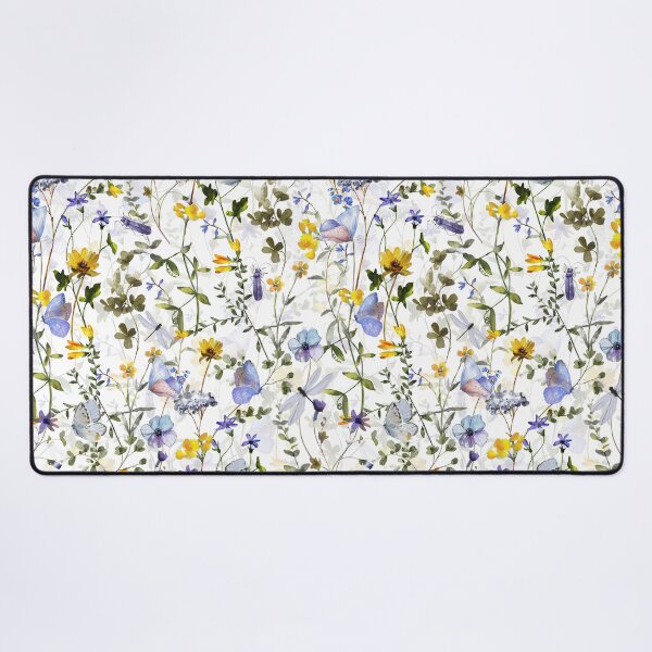 Item preview, Blue Butterflies And Wildflower  Summer Meadow designed and sold by UtArt.