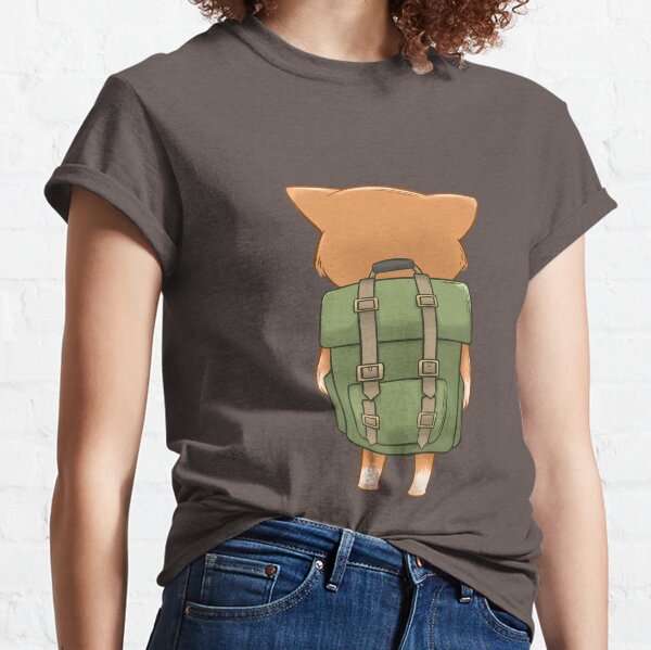 Backpack Traveler tourist back Shiba Inu Classic T-Shirt
