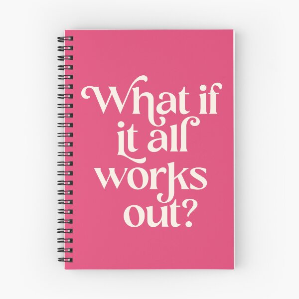 Item preview, What If It All Works Out in Pink and Cream designed and sold by GraphicBicycle.