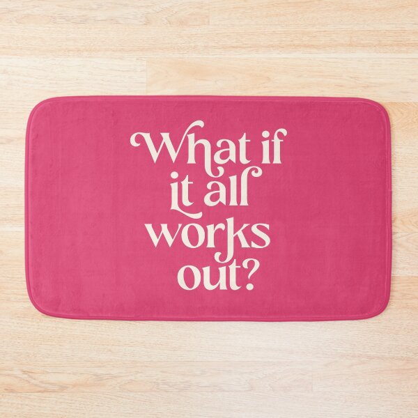 Item preview, What If It All Works Out in Pink and Cream designed and sold by GraphicBicycle.