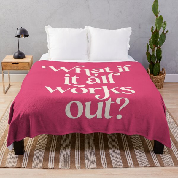 Item preview, What If It All Works Out in Pink and Cream designed and sold by GraphicBicycle.