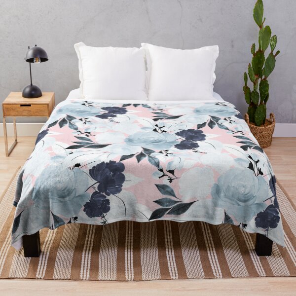 Item preview, Blue Blush Floral Watercolor Paint designed and sold by NdesignTrend.