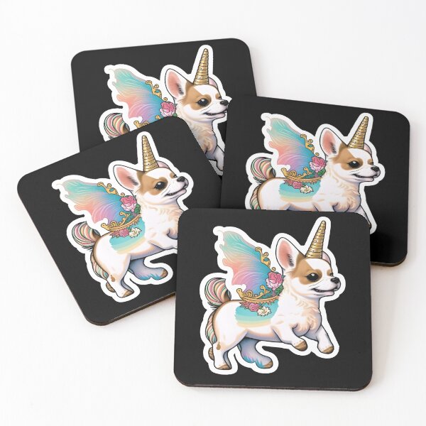 Item preview, Happy Chihuahua Dog Unicorn Fusion Magical Kawaii Art designed and sold by TeeTopiaa.