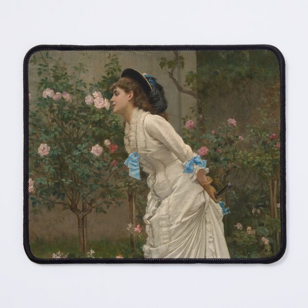Item preview, Woman and Roses (1879) - Auguste Toulmouche designed and sold by SALON DES ARTS.