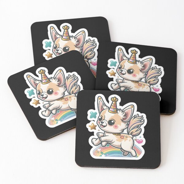 Item preview, Happy Chihuahua Dog Unicorn Fusion Magical Kawaii Art designed and sold by TeeTopiaa.