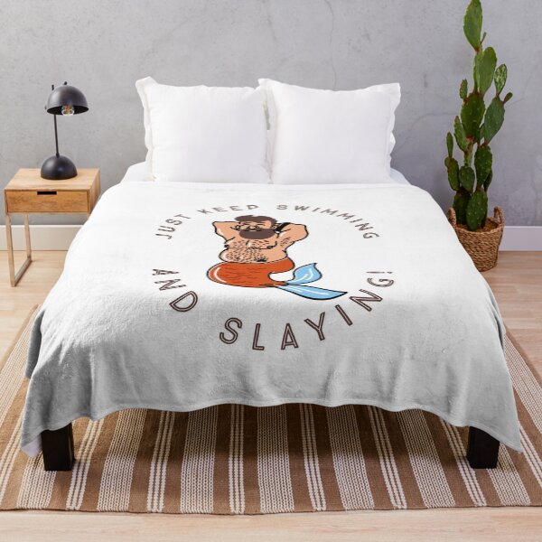 Item preview, Merman Gay Bear with Just Keep Swimming and Slaying sentence - Gay Bear Merman pride month designed and sold by ItalianCub.