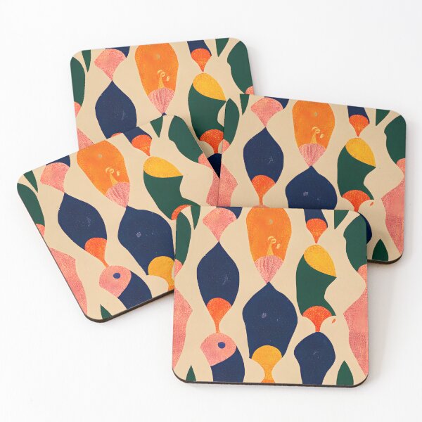 Item preview, Retro colors and shapes vintage colorful pattern fisch  designed and sold by HappyTrippy.