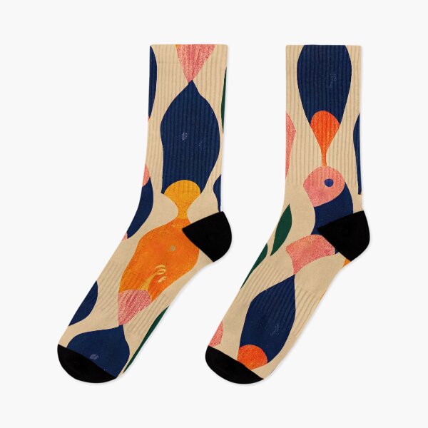 Item preview, Retro colors and shapes vintage colorful pattern fisch  designed and sold by HappyTrippy.