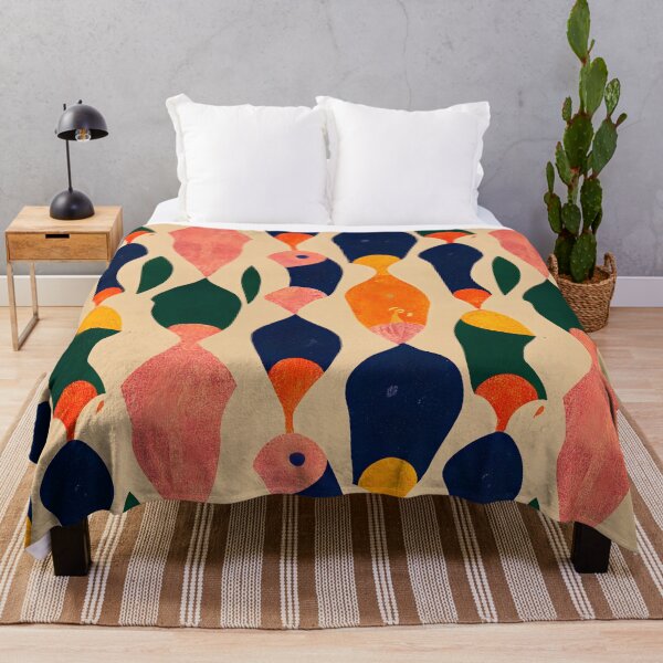 Item preview, Retro colors and shapes vintage colorful pattern fisch  designed and sold by HappyTrippy.